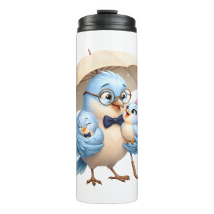 Bester Vater der Welt Süßer Vogel  Thermosbecher
