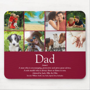 Bester Vater der Welt Vater Definition Foto Burgun Mousepad