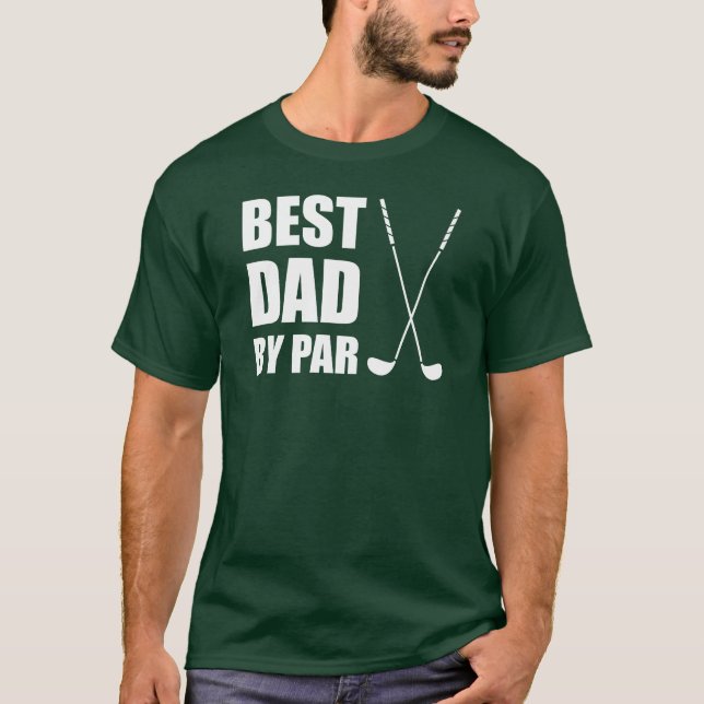 Bester Vater durch das Gleichheits-Golf spielen T-Shirt (Vorderseite)