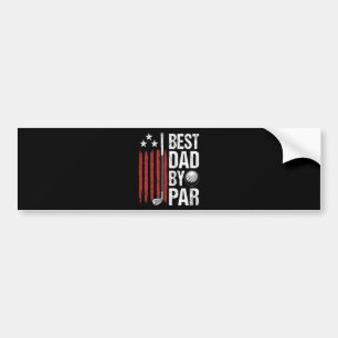 Bester Vater Durch Par Golf Humor Autoaufkleber