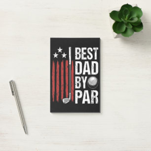 Bester Vater Durch Par Golf Humor Post-it Klebezettel
