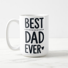 Bester Vater Ever Typografie Süße Vatertags-Tasse Kaffeetasse