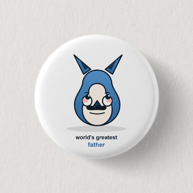 Bester Vater Fuchs der Welt Button (Vorderseite)