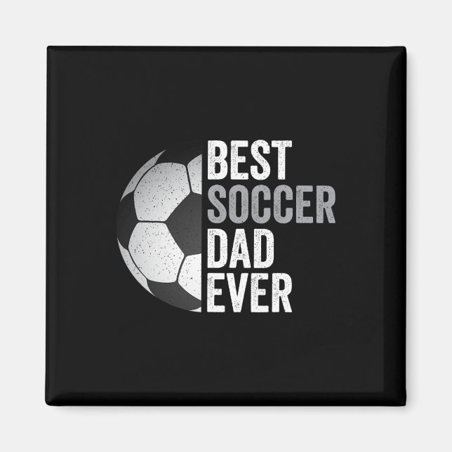 Bester Vater für Fußball je Vater &# s Day Soccer Magnet (Vorne)