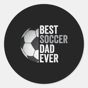 Bester Vater für Fußball je Vater &# s Day Soccer Runder Aufkleber