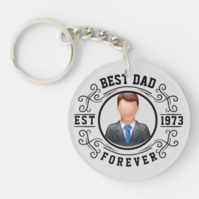 Bester Vater für Geburtstag Schlüsselanhänger (Vorderseite)