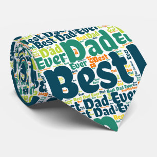 Bester Vater für grünen Text je Krawatte