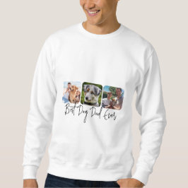 Bester Vater für Hunde - Individuelle 3-Foto Colla Sweatshirt