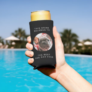 Bester Vater für Hunde je Benutzerdefinierter Text Selters Dosenkühler