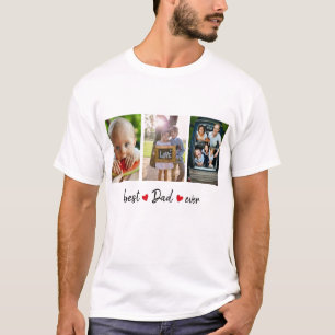 Bester Vater für jedes 3-Foto T-Shirt