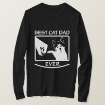 Bester Vater für Katzen je - Langschläfchen-Shirt