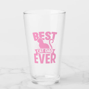 Bester Vater für Katzen je - Silhouette Glas
