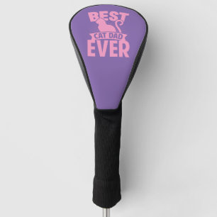 Bester Vater für Katzen je - Silhouette Golf Headcover