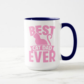 Bester Vater für Katzen je - Silhouette Tasse