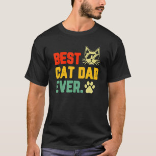 Bester Vater für Katzen je Vintag Retro Katz Daddy T-Shirt