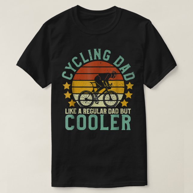 Bester Vater für Radfahrer je Mountainbike Reiter  T-Shirt (Design vorne)