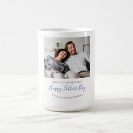 Bester Vater für Vatertag benutzerdefiniertes Foto Kaffeetasse