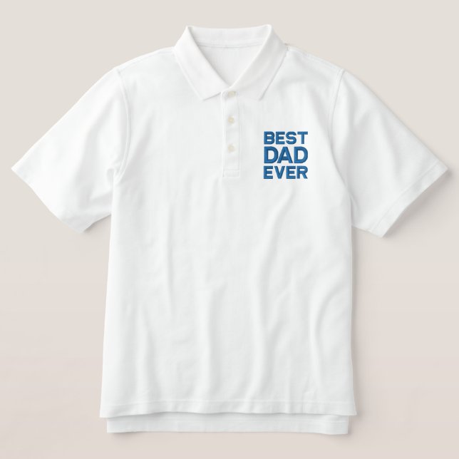 Bester Vater für Weiß und Blau je (Design Vorderseite)