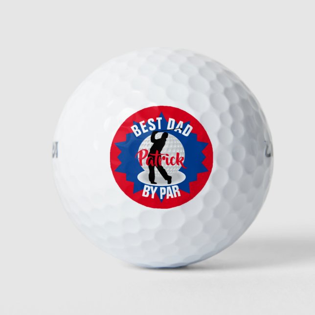 Bester Vater Golfer Pub Personalisiert Golfball (Vorderseite)