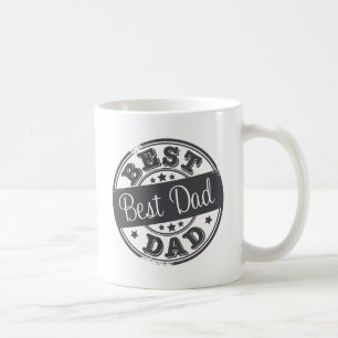 Bester Vater - GummiBriefmarkeneffekt - Kaffeetasse