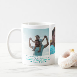 Bester Vater | Handgeschriebene drei FotoCollage Kaffeetasse