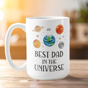 Bester Vater im Universum Lustige Zitate Vatertag  Kaffeetasse
