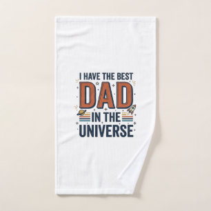 Bester Vater im Universum Space Vector Design_1 Handtuch