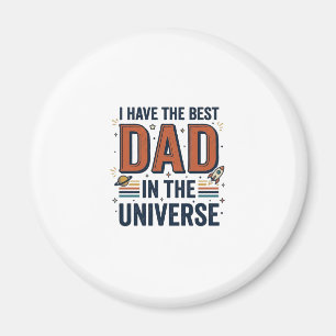 Bester Vater im Universum Space Vector Design_1 Magnet