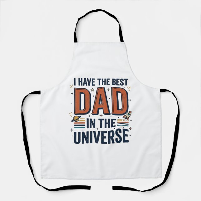 Bester Vater im Universum Space Vector Design_1 Schürze (Vorderseite)