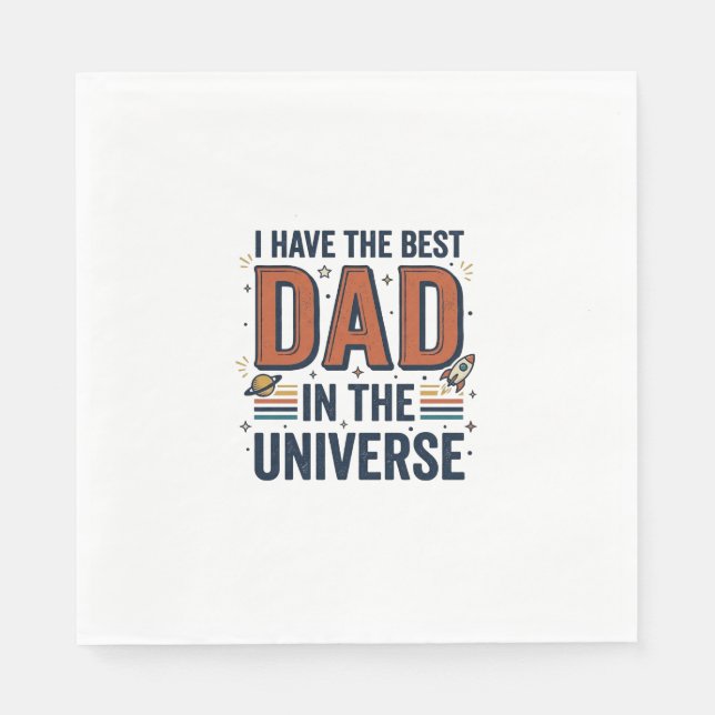 Bester Vater im Universum Space Vector Design_1 Serviette (Vorderseite)