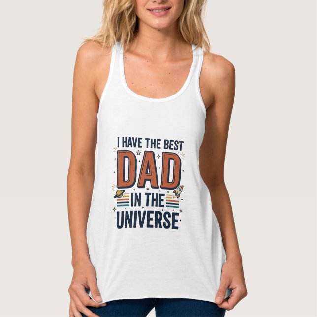 Bester Vater im Universum Space Vector Design_1 Tank Top (Vorderseite)