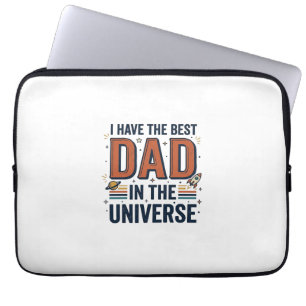 Bester Vater im Universum Space Vektor Design_1 Laptopschutzhülle
