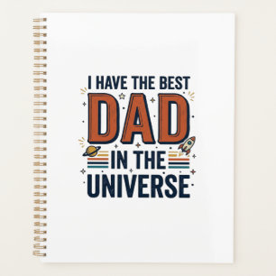 Bester Vater im Universum Space Vektor Design_1 Planer