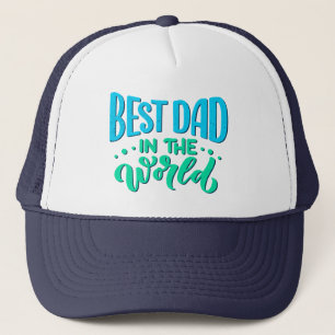 Bester Vater im World Green Aqua Truckerkappe