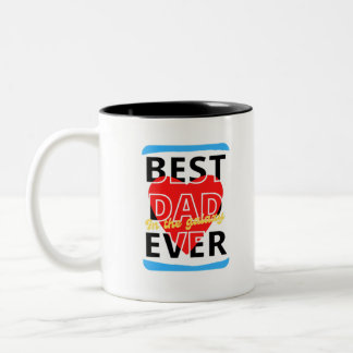 Bester Vater in der Galaxie aller Zeiten Zweifarbige Tasse