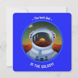 Bester Vater in der Galaxie Vatertagskarte Feiertagskarte
