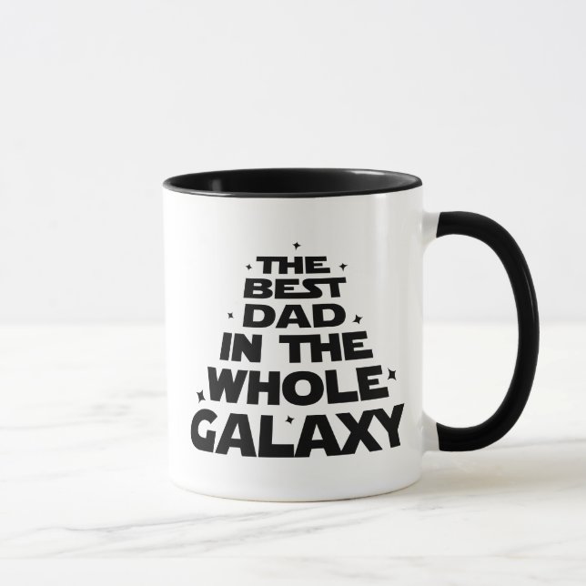 Bester Vater in der ganzen Galaxie - Vatertag Tasse (Rechts)