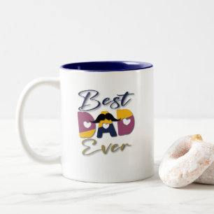Bester Vater je 2023 Zweifarbige Tasse