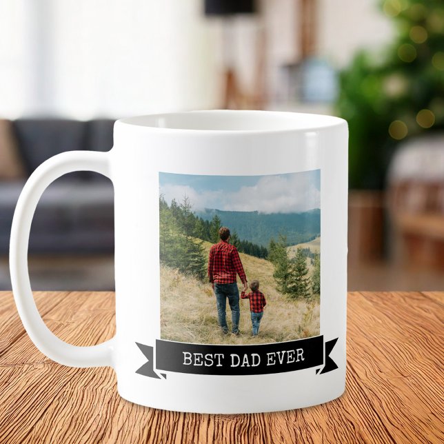 Bester Vater je 2 Foto Kaffeetasse (Von Creator hochgeladen)