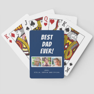 Bester Vater je 3 Fotos Spielkarten