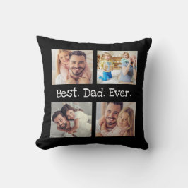 Bester Vater je 4 Foto Collage Spaß Keepake Kissen