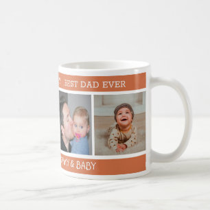Bester Vater je 4 Foto Terracotta Kaffeetasse