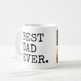 Bester Vater je 4 FotoCollage Kaffeetasse