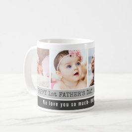 Bester Vater je 4 Fotomaterial zum ersten Mal Kaffeetasse