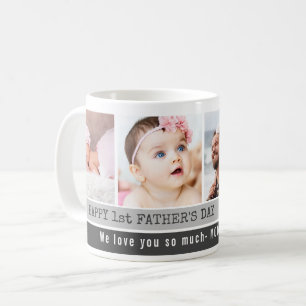 Bester Vater je 4 Fotomaterial zum ersten Mal Kaffeetasse