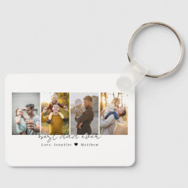 Bester Vater je 4 Fotos Sammelgeschenk für Vater Schlüsselanhänger