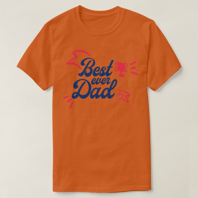 Bester Vater je 80 T-Shirt (Design vorne)