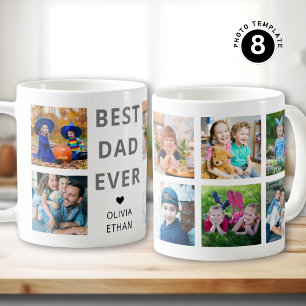 Bester Vater je 8 Fotomaterial Personalisiert Kaffeetasse