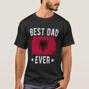 Bester Vater je Albanien Flagge Bester albanischer T-Shirt