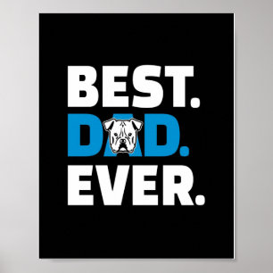 Bester Vater je American Bulldog Vater Gift Poster